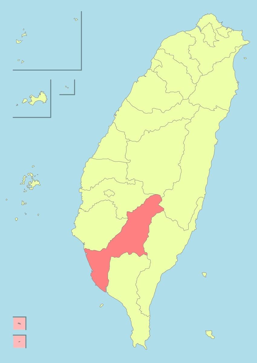 Harta kaohsiung Taiwan