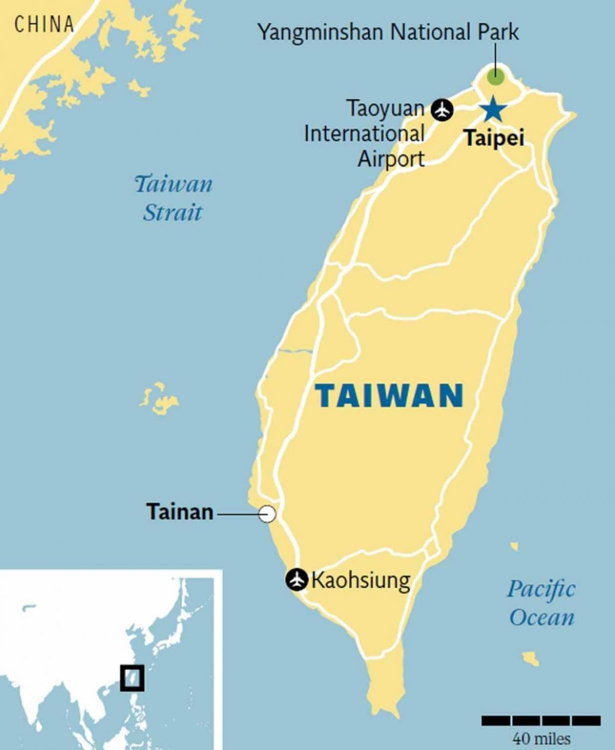 Taiwan, tainan hartă