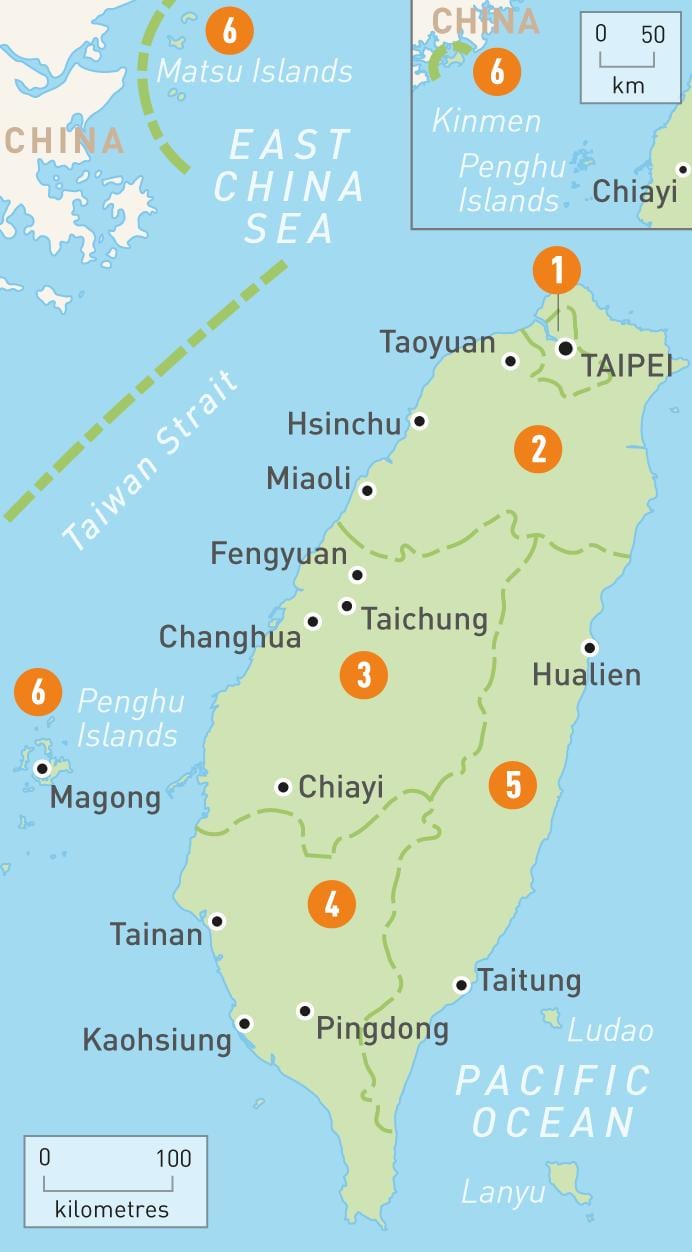 Harta Taiwan țară