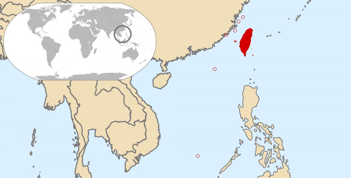 Taiwan hartă globală