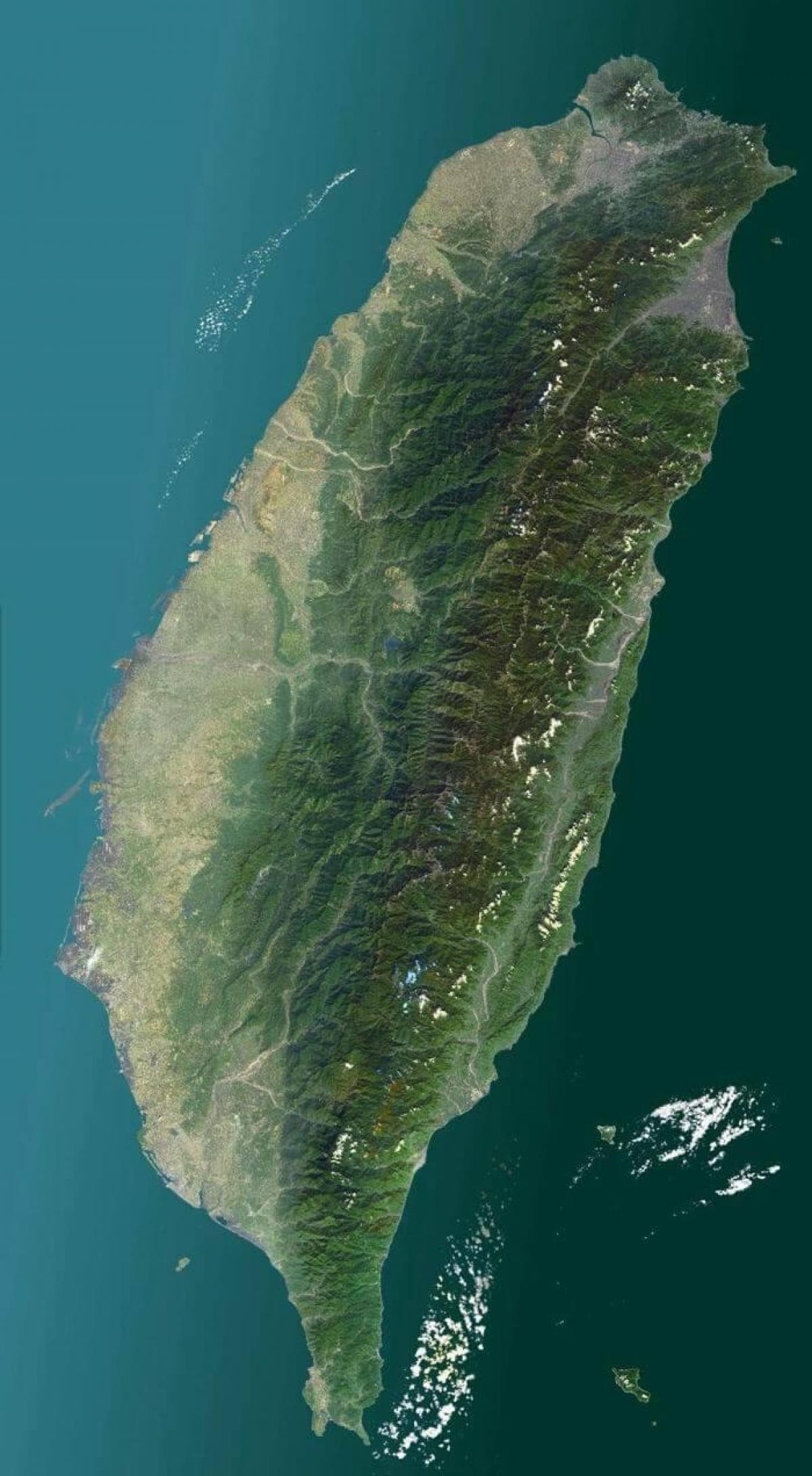 Harta Taiwan prin satelit