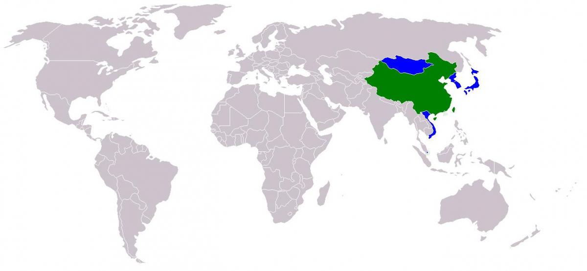 Taiwan hartă în versiunea chineză