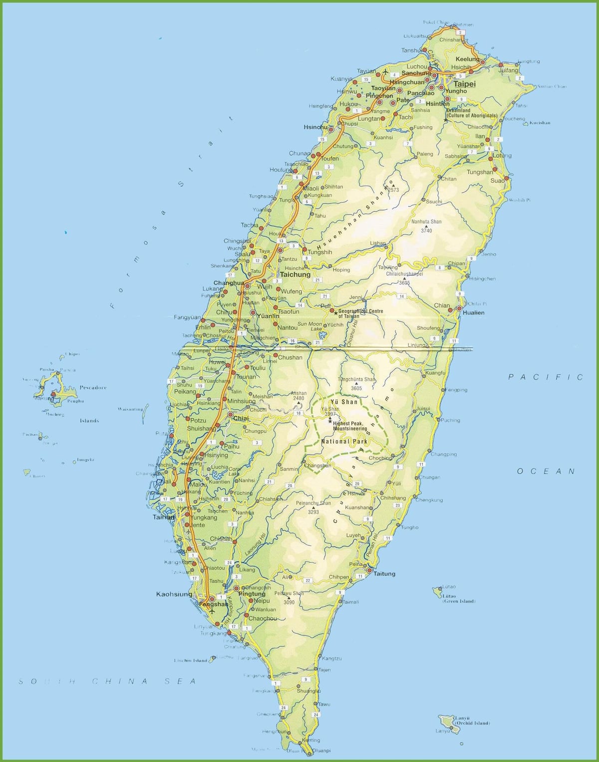 Harta Taiwan offline