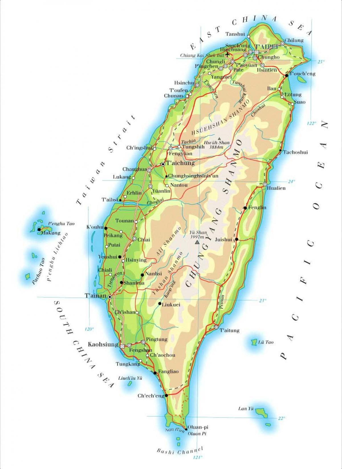 Harta râu din Taiwan