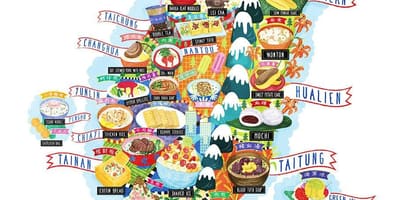 Harta Taiwan alimente