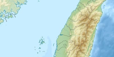 Harta Taiwan altitudine