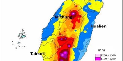 Harta Taiwan climatice