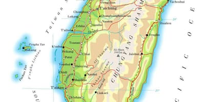 Taiwan autostrada hartă