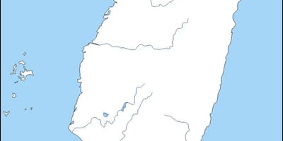 Harta de contur Taiwan