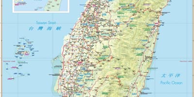 Harta Taiwan atracții turistice