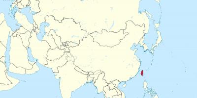 Taiwan hartă în asia